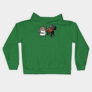 Sloth Cooking on the Grill Kids Hoodie